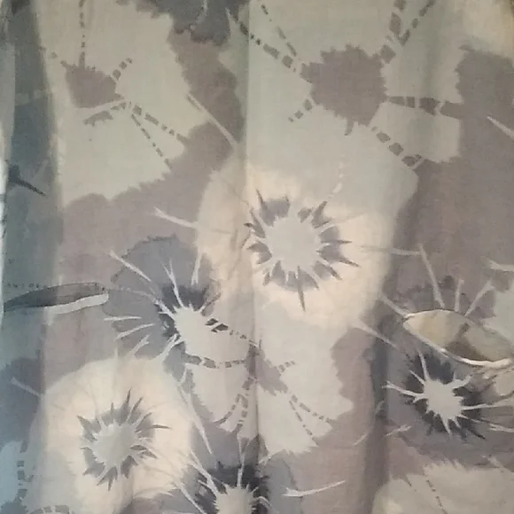 Eileen Fisher Blue Tie-Dye Midi Dress - Picture 3 of 5